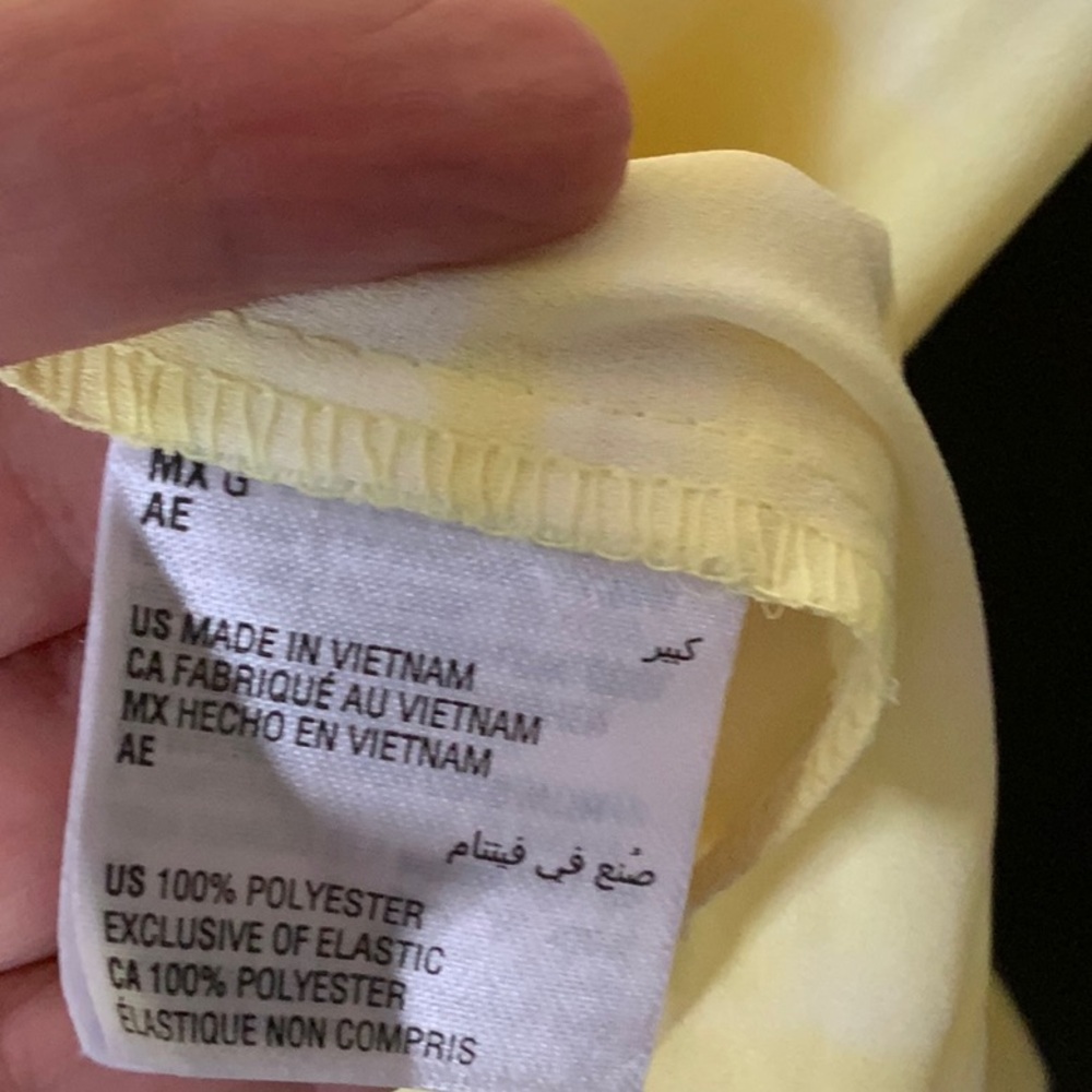 Alfani Light Yellow Women's Blouse - Picture 5 of 5